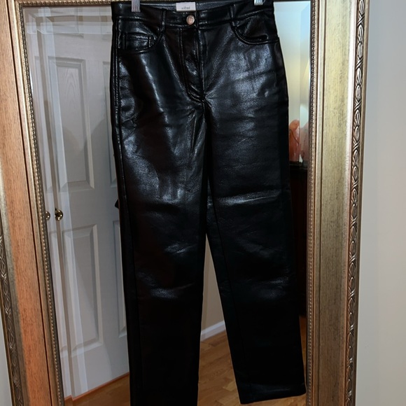 Aritzia Wilfred The Melina Pant Polyurethane size 0 worn twice Minimal wrinkles - Picture 8 of 11